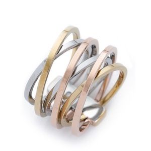 NWT Michael Kors mixed metal ring - sz 6